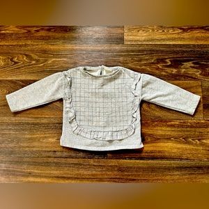 Zara Baby girl sweat shirt with ruffle detail